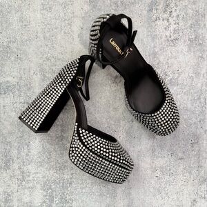 NEW Larroude Ari Crystal Pump 9